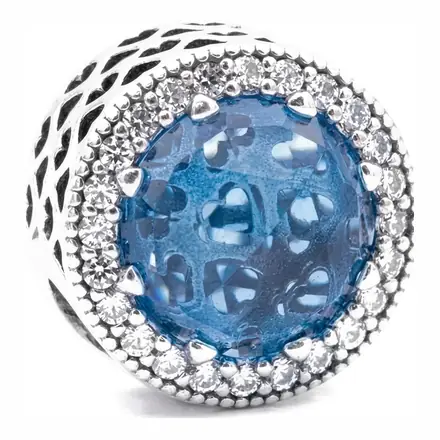 Esfera Azul con Cristales
