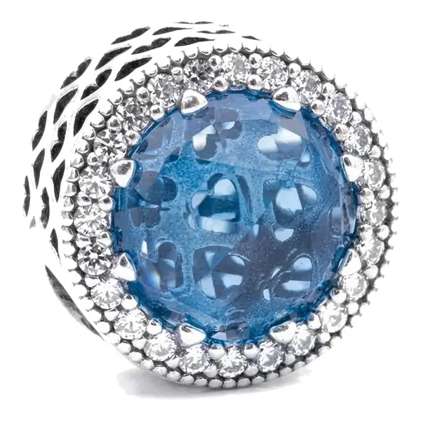 Esfera Azul con Cristales