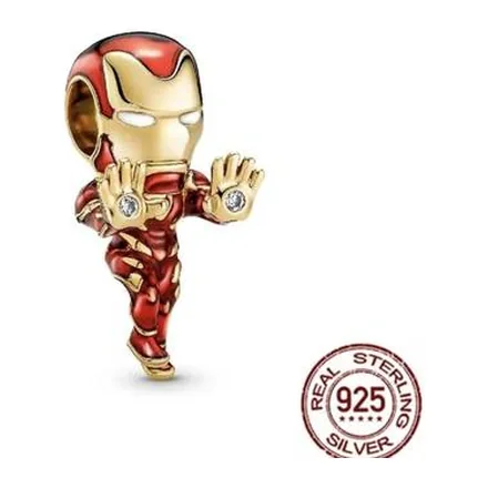 Charm de Iron Man en Plata 925