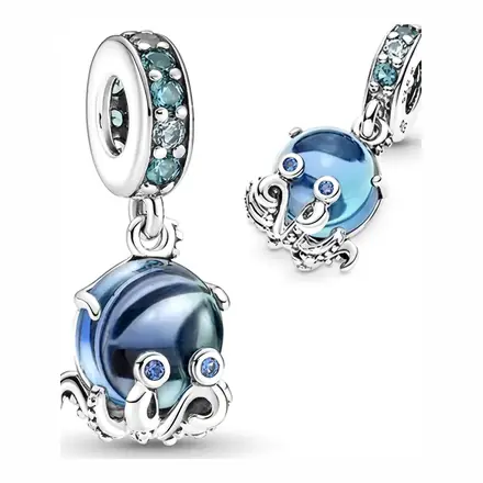 Pulpo Azul Cristal