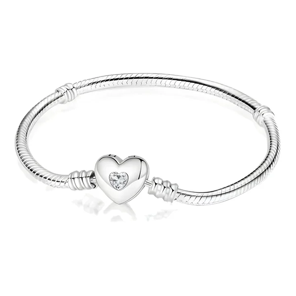 Pulsera Corazón con Diamante