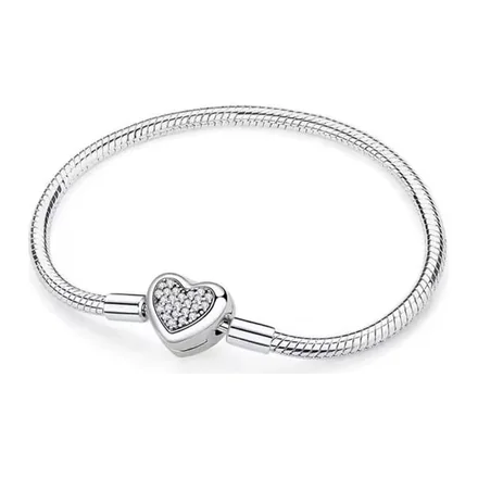 Pulsera Corazón Pavé Pequeño