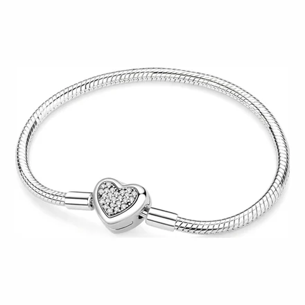 Pulsera Corazón Pavé Pequeño