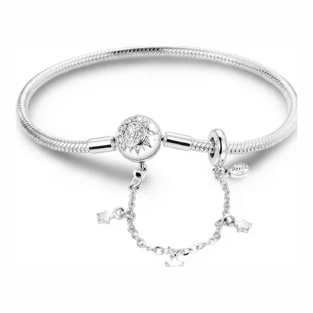 Pulsera Sol con Cadena Seguridad