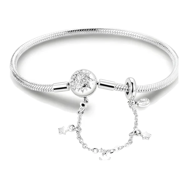 Pulsera Sol con Cadena Seguridad